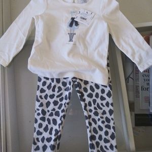 Nwt Janie and jack 2 piece outfit girls 12-18